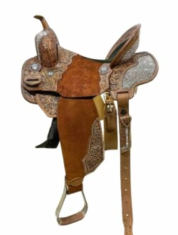 Handmade D&L Saddlery Western Barrel Racing Saddle