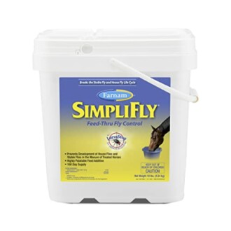 Farnam SimpliFly feed-thru fly control bucket