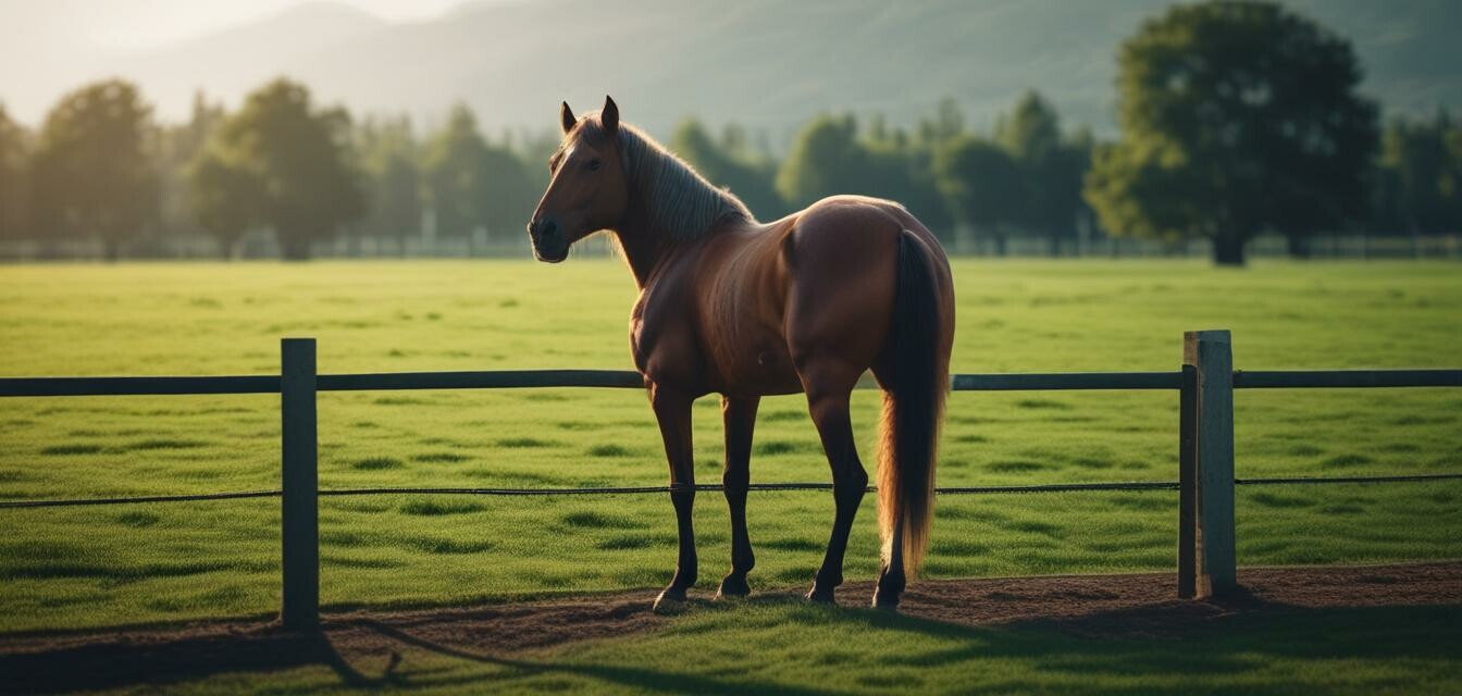 Practicing horseback riding in a fenced area