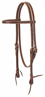 Weaver Leather Latigo Leather Browband Headstall