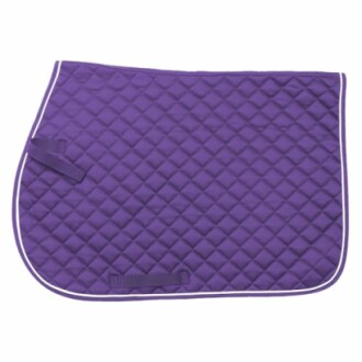 Tough 1 EquiRoyal Square Quilted Cotton Comfort English Saddle Pad in action